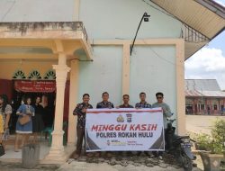 Dekatkan Diri Dan Serap Aspirasi Jema’at, Polres  Rohul Gelar  Program Minggu Kasih Di Gereja HKBP Pasir Pengaraian