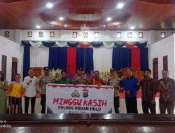 Dalam Program Minggu Kasih, Personil  Polsek Tambusai Utara Dengarkan Keluh-kesah  Jema’at Gereja BNKP Torganda