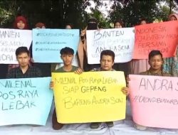 Relawan Milenial Gaungkan Andra Soni Maju Calon Gubernur Banten di Kampung-kampung