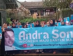 Emak-emak Militan di Pandeglang Siap Menangkan Andra Soni Gubernur Banten Sekali Putaran