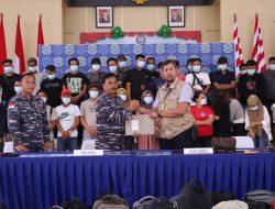 Tim F1QR Pangkalan TNI AL Dumai Amankan 42 Orang PMI Non Prosedural Dari Malaysia*