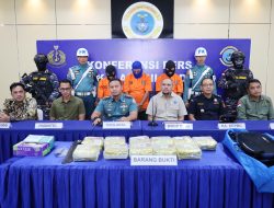 TIM F1QR TNI AL Lanal Dumai Berhasil Gagalkan Penyelundupan Narkoba Jenis Sabu Seberat 11,668 KG*