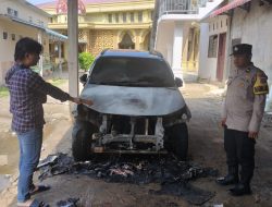 Kurang Dari 24 Jam, Tim Resmob Sat Reskrim Polres Rohul Ringkus Pelaku Pembakaran  Mobil Toyota Rush