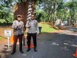 Patroli 1053 Polsek Metro Tanah Abang Patroli Siang Hari Dan Sambangi Keamanan Restro Plataran Hutan Kota Senayan