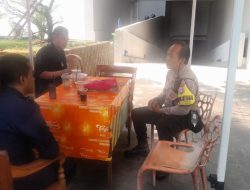 Aiptu Amirullah door to door system Sampaikan Pesan Kamtibmas