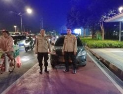 Patroli 1053 Polsek Metro Tanah Abang Patroli Malam Hari Dan Strong Point’ Jalan Jenderal Sudirman
