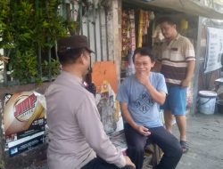 Kapolsubsektor Galur, melaksanakan kegiatan Patroli Dialogis dan Sambang Warga