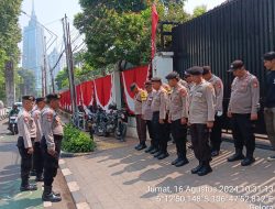 Pengamanan Pidato Kenegaraan Presiden RI Gedung DPR RI Di Depan Stasiun KA Palmerah