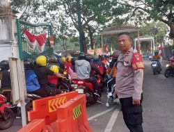 Kapolsubsektor Krekot Monitoring Parkiran IRTI Monas Cegah Kriminalitas