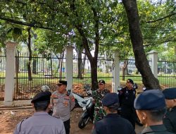 Kapolsek Senen Pimpin Apel dan Pengamanan Unjuk Rasa Aksi Penyampaian di Muka Umum