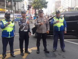 Polsek Metro Menteng Melakukan   Antisipasi Kejahatan Jalanan Bersama Tiga Pilar
