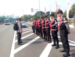 Kanit Binmas Selaku Padal Pengamanan Rute Waskita dan Unjuk Rasa DPR RI