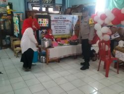 Sambang Dialogis Bhabinkamtibmas Kelurahan Johar Baru Monitoring Kegiatan Posyandu Balita