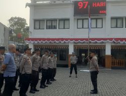 Ready And Alert, Polsek Senen Apel Pagi Di Kantor KPUD Jakarta