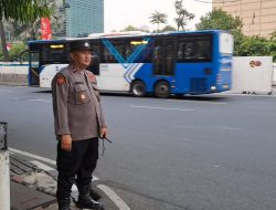 Rawan Kejahatan Jalanan, Kapolsubsektor Sarinah Laksanakan Pemantauan Lalu Lintasan Simpang Jalan Sunda