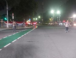 Sasar Titik Rawan Kemacetan dan Kejahatan Jalanan Malam Hari Persimpangan Jalan Pangeran Diponegoro
