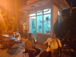Patroli Malam Hari Polsek Metro Tanah Abang Dan Sambangi Petugas Keamanan Bawaslu Kota Adm Jakarta Pusat