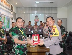 Kapolres Metro Jakarta Pusat Menerima KKL (Kuliah Kerja Lapangan) Pasis Dikreg LXIV SeskoAD Tahun 2024, Polda Metro Jaya. Di Wilayah Jakarta Pusat