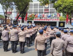 Pengamanan Aksi Unras dari Berbagai Elemen Masyarakat ke Kantor KPU R.I