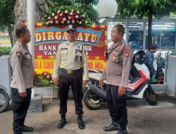 Patroli Siang Hari Polsek Metro Tanah Abang Dan Sambangi Petugas Keamanan Gedung Panin Bank