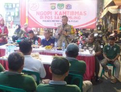 Ngopi Kamtibmas.Polsek Johar Baru Membangun Sinergitas Tiga Pilar Dan Warga