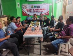 Yuk Ngopi Kamtibmas Bersama Kapolsek Bahas Kamtibmas Di Pos Satkamling RW 05 Kelurahan Bendungan Hilir