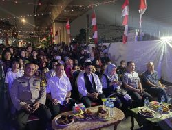 Bhabinkamtibmas Kelurahan Menteng Monitoring Kegiatan Malam Pentas Seni Rw 008 Memperingati HUT RI ke 79  Menteng Jakpus