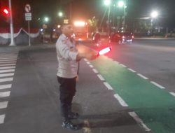 Unit Patmor Aipda Dion dan Aipda Herlyn Patroli Strong Points Antisipasi Malam Hari Kejahatan Jalanan