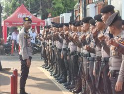 Akp Samsul Bahri Pimpin Apel Pengamanan Kantor KPU R.I Jl. Imam Bonjol Menteng