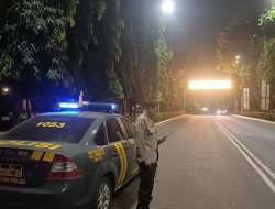 Patroli Dini Hari 1053 Samapta Polsek Metro Tanah Abang Strong Point Di Sepanjang Jalan Asia Afrika