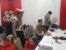 Wakapolsek Kompol II Sutasman S.H , M.H Cek Kesiapsiagaan Pospam Tribrata Jaya 2024