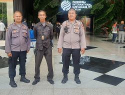 Patroli Siang Hari 1052 Samapta Polsek Metro Tanah Abang Dan Sambangi Petugas Keamanan Gedung JCC Senayan