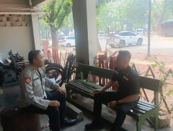 Patroli Pagi Hari 1053 Samapta Polsek Metro Tanah Abang Saling Interaksi Dan Berikan Imbauan Kamtibmas Security Gedung Parkir B GBK Senayan