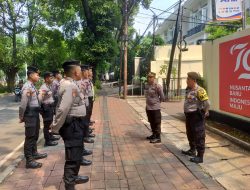 KOMPOL II SUTASMAN, S.H, M.H Selaku Wakapolsek Metro Menteng Pimpin Apel Antisipasi Giat Unras Dari KONTRAS di Kantor KOMNAS HAM Menteng, Jakarta Pusat