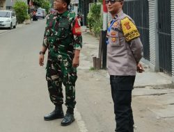 Bhabinkamtibmas dan Babinsa Kelurahan Kampung Rawa Patroli dan Pemantauan Kewilayahan