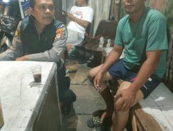 Patroli Malam Hari 1051 Samapta Polsek Metro Tanah Abang dan sambangi Warga Di Jalan Jati Baru Raya