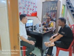 Bhabinkamtibmas Kelurahan Kampung Rawa Patroli Dialogis dan Sambang Ke Pos RW 03