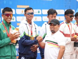 Denri Maulidzar Borong Tiga Emas Lewat Cabor Dayung Rowing di PON XXI Aceh Sumut