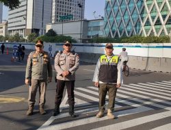 Pengamanan CFD di TL Kebon Sirih Oleh Kapolsubsektor Sabang