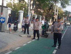 Patroli Mobile dan Antisipasi Tawuran Pelajar Depan Sekolah Kolose Kanisius