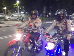 Patroli Bermotor Menteng Melaksanakan Pemantauan Titik Rawan Kejahatan Jalanan