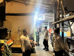 Patroli Tiga Pilar Di Pemukiman Warga, Sampaikan Imbauan Kamtibmas Dan Giatkan Siskamling Lingkungan