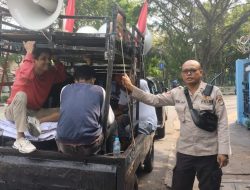 Pantauan Titik Kumpul Aksi Massa Depan SMP N 8 Meteng Jakarta