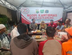 Ngopi Kamtibmas Di Pos Satkamling RW 05 Benhil Bahas Kamtibmas Dan Pilkada DKI Jakarta