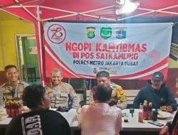 Yuk Ngopi Kamtibmas Bersama Polsek Metro Menteng di Rw 01 Kebon Sirih