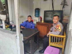 Bhabinkamtibmas Benhil Patroli Dialogis Siang Hari Dan Kunjungi Keamanan Lingkungan RT 08 RW 04