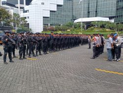 Kapolsek Metro Gambir Pimpin Apel Kesiapan Pengaman Aksi Unjuk Rasa di Sapta Pesona