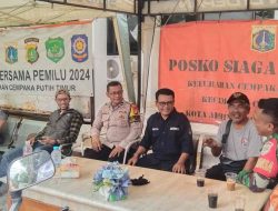 Tingkatkan Sinergitas Memasuki Masa Kampanye Bhabinkamtibnas  Cempaka Putih Timur Bersama Babinsa  Sambang Ke PPK