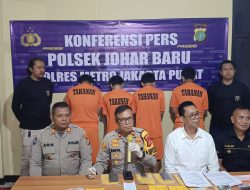 Polsek Johar Baru Ungkap Kasus Narkoba Dalam Satu Minggu, Empat Tersangka Diamankan