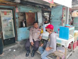 Bhabinkamtibmas Kelurahan Kemayoran melaksanakan kegiatan Sambang dan Patroli Dialogis